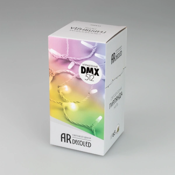 Светодиодная гирлянда ARD-STRING-CLASSIC-10000-CLEAR-95LED-LIVE RGBW-DMX (24V, 10W) (Ardecoled, IP65)