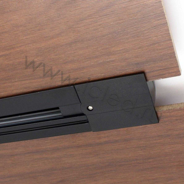 Трек для спотов встраиваемый 4L 2м 4X16 (''трехфазный'', 4 провода, черный)