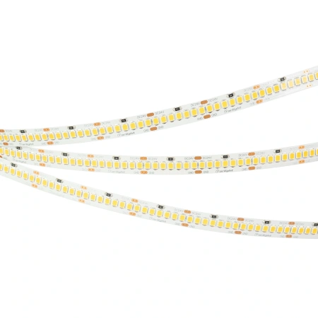 Светодиодная Лента RT-A252-10mm 24V Warm3500 (11 W/m, IP20, 2835, 5m) (Arlight, Открытый)
