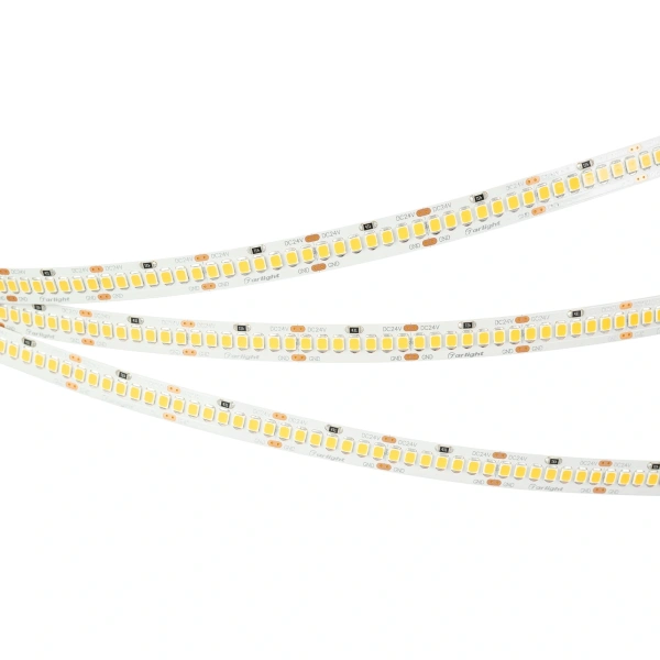 Светодиодная Лента RT-A252-10mm 24V Warm3500 (11 W/m, IP20, 2835, 5m) (Arlight, Открытый)