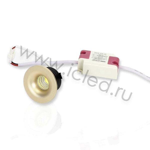 Светодиодный светильник Spotlight AR61 pearl nickel (3W, Warm White)