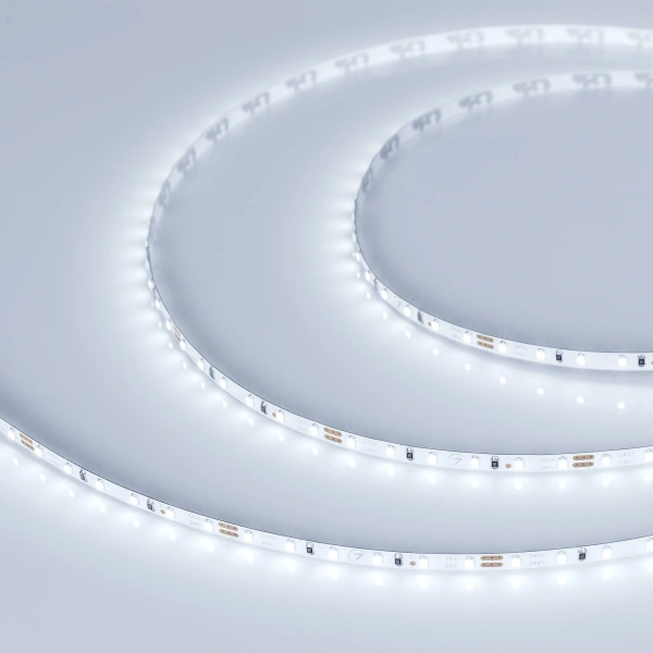 Светодиодная Лента MICROLED-5000 24V Cool 8K 4mm (2216, 120 LED/m, LUX) (Arlight, 9.6 Вт/м, IP20)