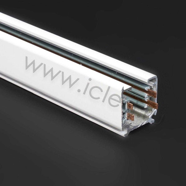 Трек для спотов 4L 1,5м 4X3 (''трехфазный'', 4 провода, белый)