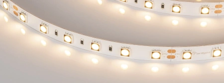 Светодиодная лента Лента RT-B60-10mm 24V Warm3000 CRI98 (14.4 W/m, IP20, 5060, 5m) (Arlight, Открытый)