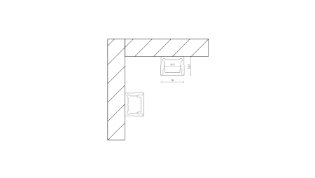 Алюминиевый профиль Design LED LS1613, 2500 мм, белый