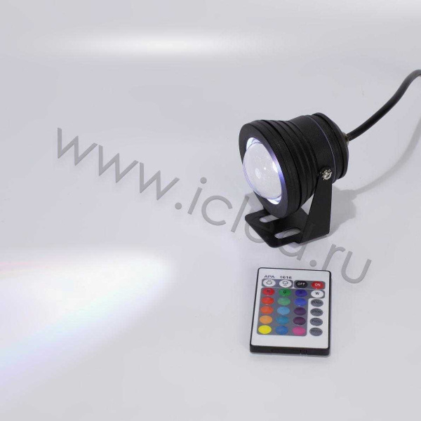 Светодиодный прожектор RB10RGB+IR REM CONTROL (10W, 220V, RGB)
